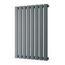 Typhoon - Anthracite Designer Radiator H800mm x W544mm Single Panel - Feet Included