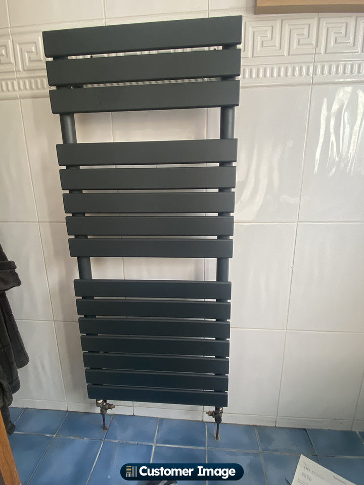 Typhoon - Anthracite Towel Radiator - H1156mm x W500mm