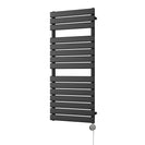 Typhoon - Black Electric Towel Rail H1156mm x W500mm 600w Thermostatic