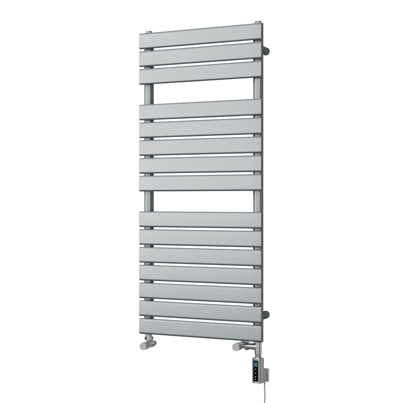Typhoon - Silver Dual Fuel Towel Rail H1156mm x W500mm Thermostatic WIFI