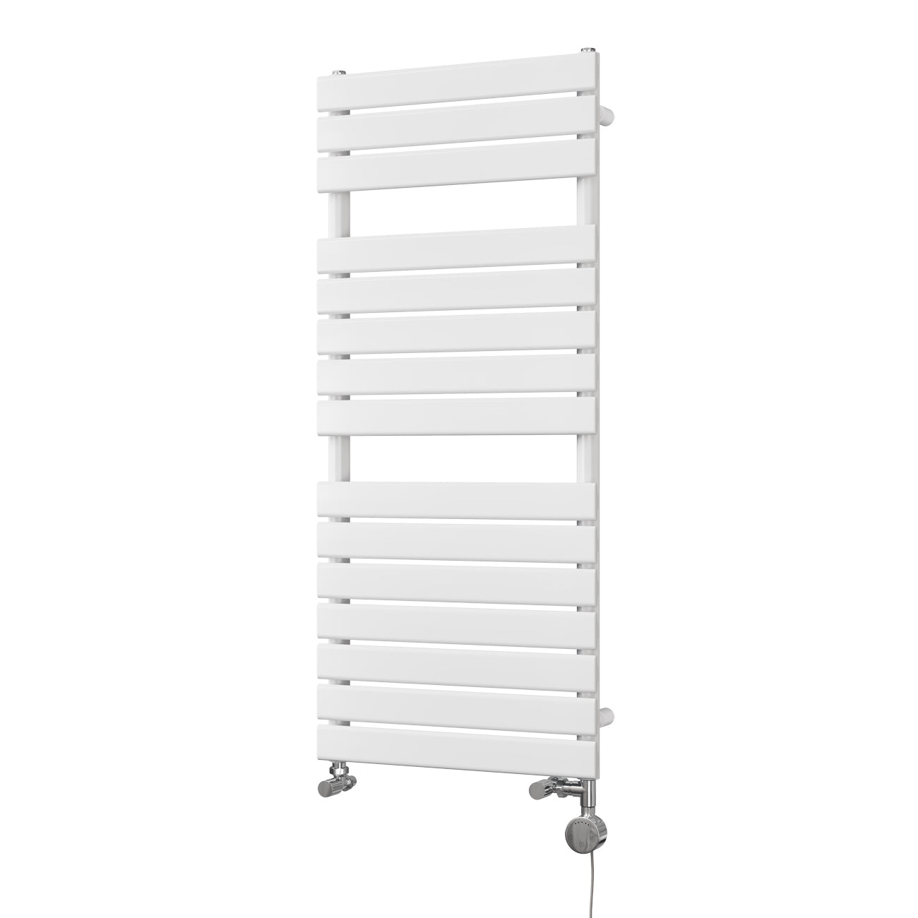 Typhoon - White Dual Fuel Towel Rail H1156mm x W500mm Thermostatic