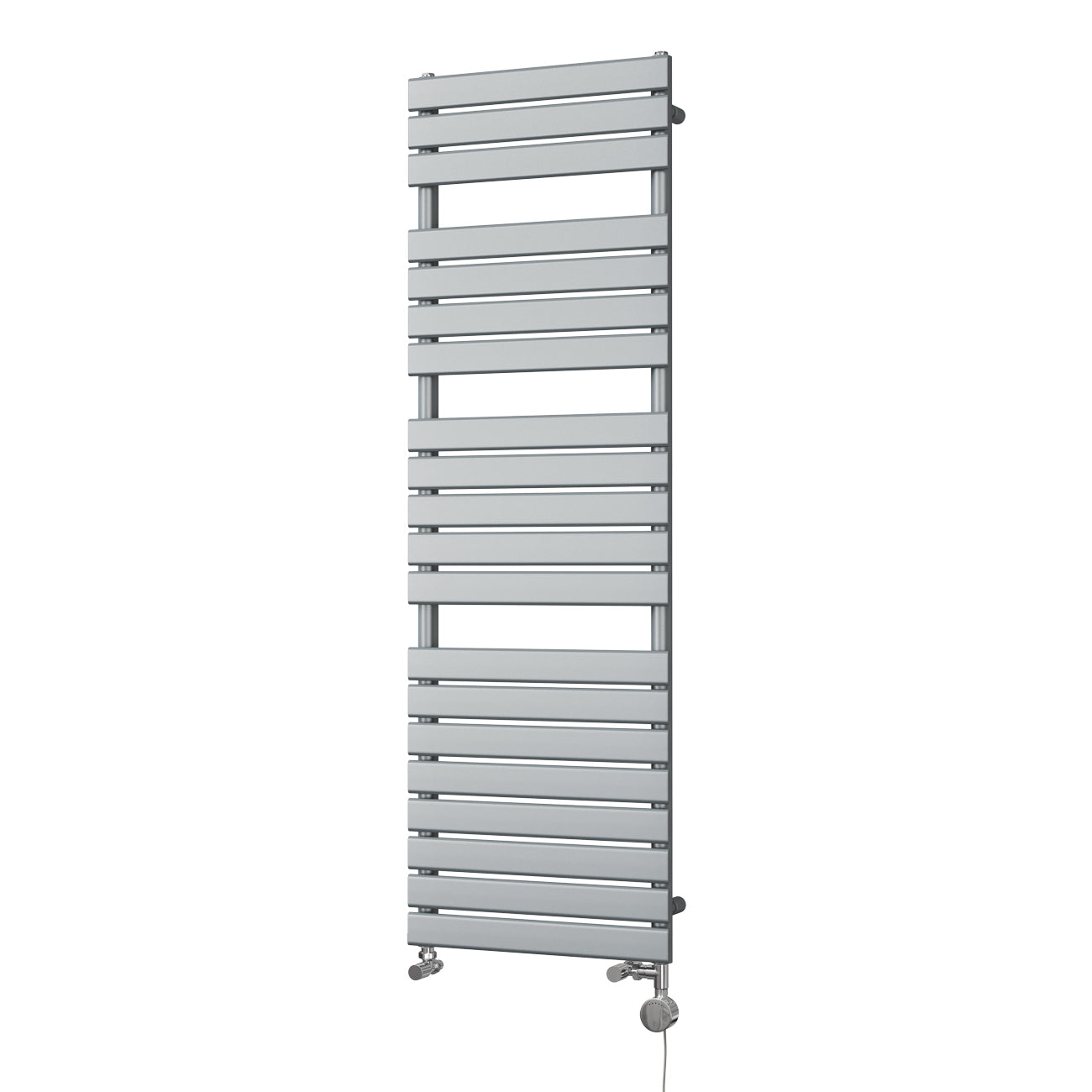 Typhoon - Silver Dual Fuel Towel Rail H1564mm x W500mm Thermostatic