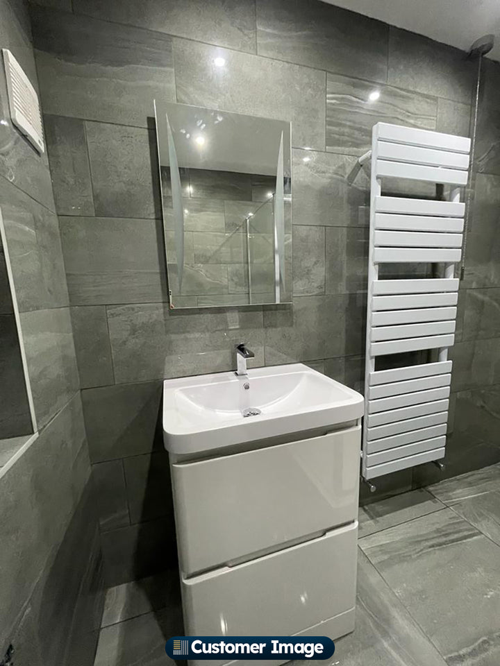 Typhoon - White Towel Radiator - H1564mm x W500mm