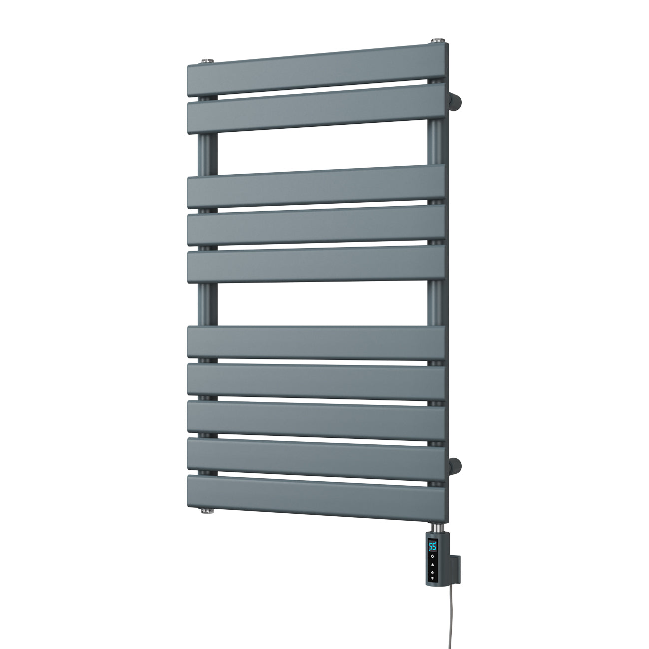 Typhoon - Anthracite Electric Towel Rail H816mm x W500mm 300w Thermostatic WIFI