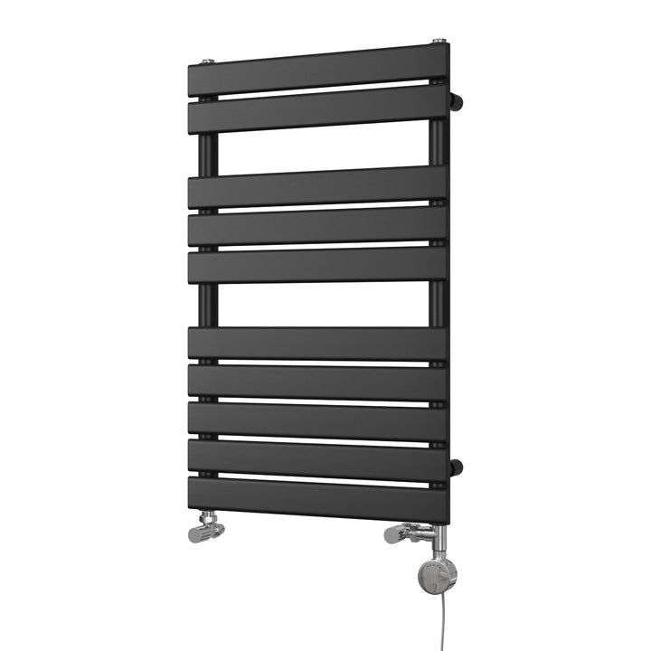 Typhoon - Black Dual Fuel Towel Rail H816mm x W500mm Thermostatic
