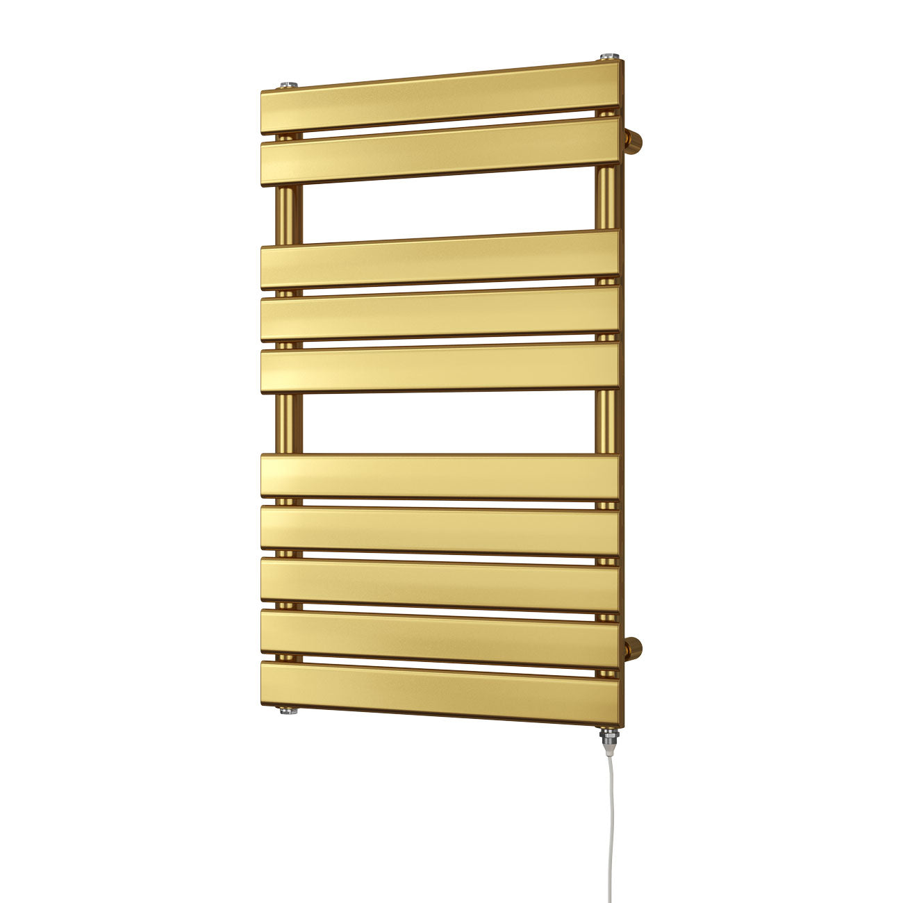 Typhoon - Brushed Brass Electric Towel Rail H816mm x W500mm 400w Standard