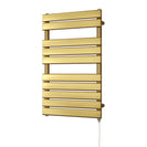 Typhoon - Brushed Brass Electric Towel Rail H816mm x W500mm 400w Standard