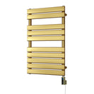 Typhoon - Brushed Brass Electric Towel Rail H816mm x W500mm 300w Thermostatic WIFI