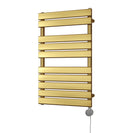 Typhoon - Brushed Brass Electric Towel Rail H816mm x W500mm 300w Thermostatic