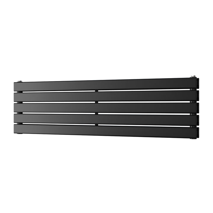 Typhoon Axis - Black Horizontal Radiator H340mm x W1200mm Double Panel