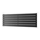 Typhoon Axis - Black Horizontal Radiator H408mm x W1200mm Single Panel