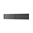 Typhoon Axis - Black Horizontal Radiator H272mm x W1400mm Single Panel