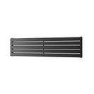 Typhoon Axis - Black Horizontal Radiator H340mm x W1400mm Single Panel