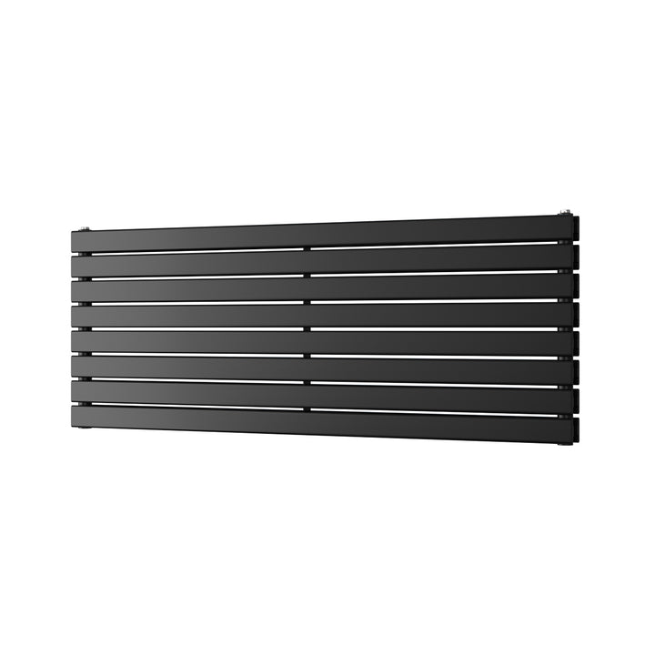 Typhoon Axis - Black Horizontal Radiator H544mm x W1400mm Double Panel