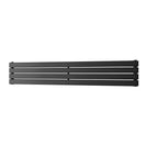 Typhoon Axis - Black Horizontal Radiator H272mm x W1600mm Double Panel