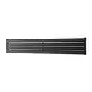 Typhoon Axis - Black Horizontal Radiator H272mm x W1600mm Single Panel