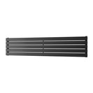 Typhoon Axis - Black Horizontal Radiator H340mm x W1600mm Single Panel