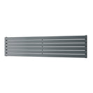 Typhoon Axis - Anthracite Horizontal Radiator H408mm x W1800mm Single Panel