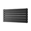 Typhoon Axis - Black Horizontal Radiator H408mm x W800mm Double Panel