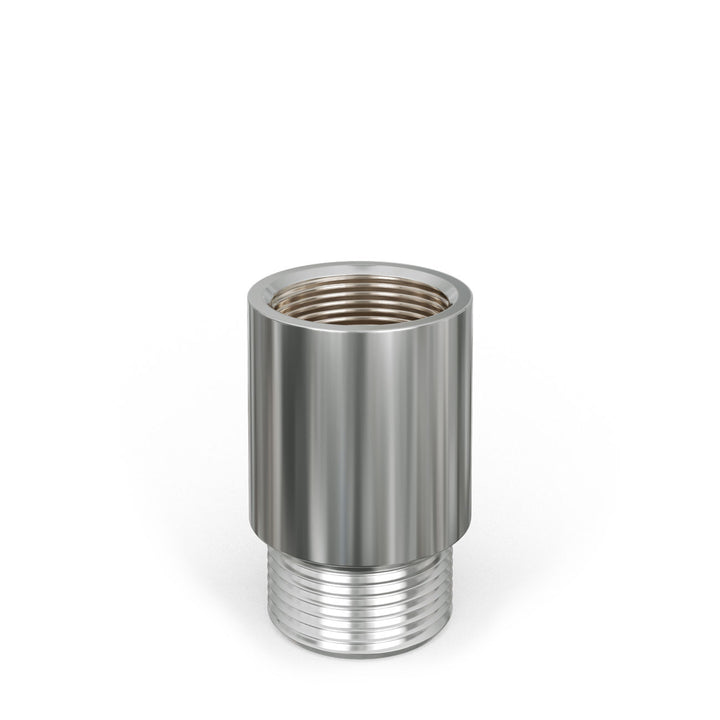 Radiator Valve Tail Extension 25mm 1/2" MxF - Chrome
