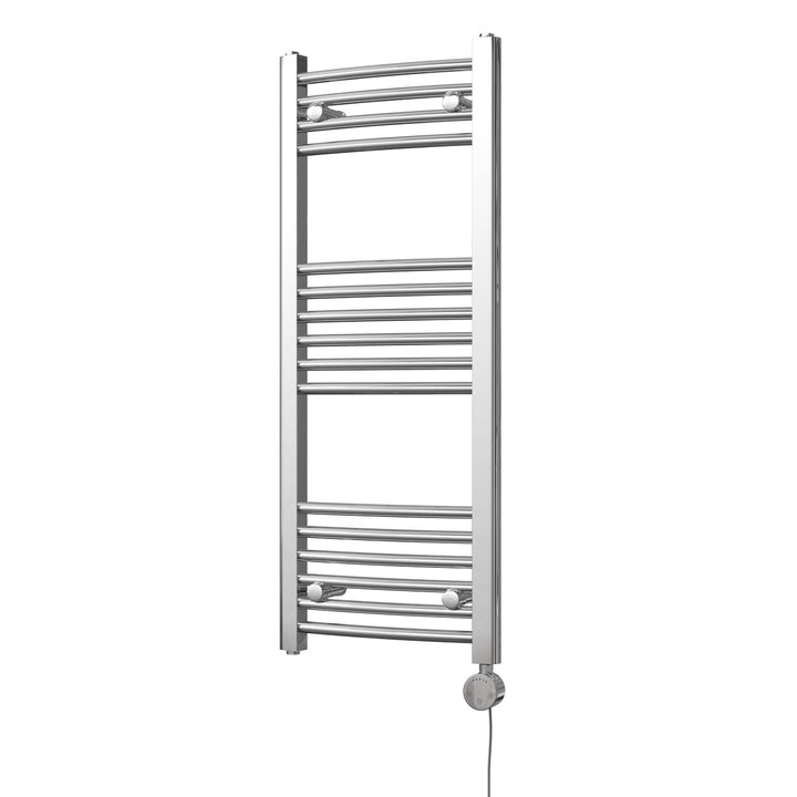 Zennor - Chrome Electric Towel Rail H1000mm x W400mm Curved 200w Thermostatic