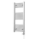 Zennor - Chrome Electric Towel Rail H1000mm x W400mm Curved 200w Thermostatic