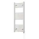 Zennor - White Electric Towel Rail H1000mm x W400mm Curved 300w Standard