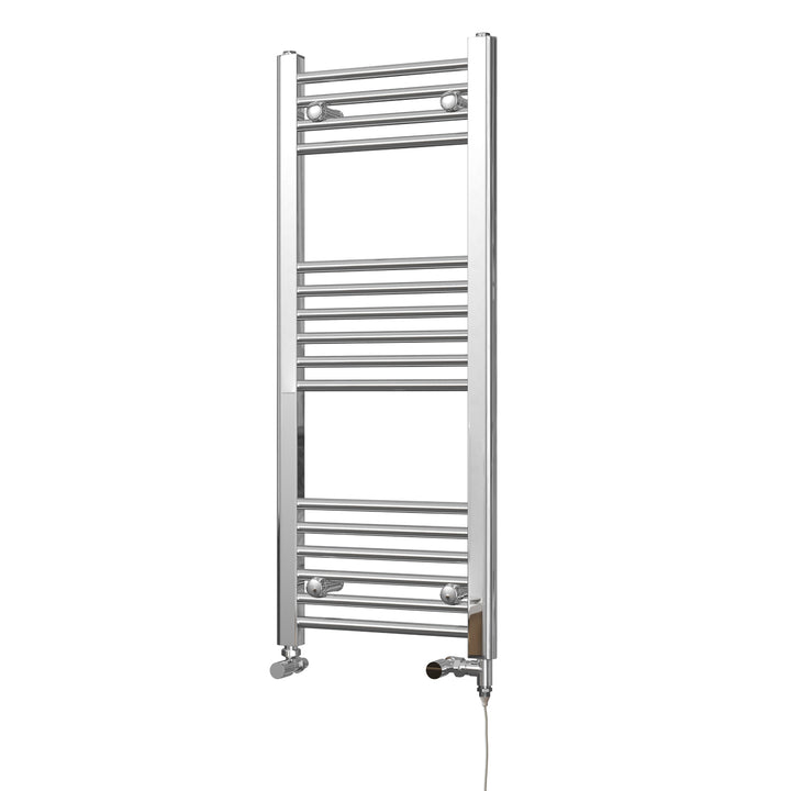 Zennor - Chrome Dual Fuel Towel Rail H1000mm x W400mm Standard - Straight