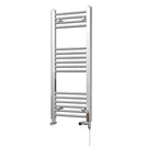 Zennor - Chrome Dual Fuel Towel Rail H1000mm x W400mm Standard - Straight