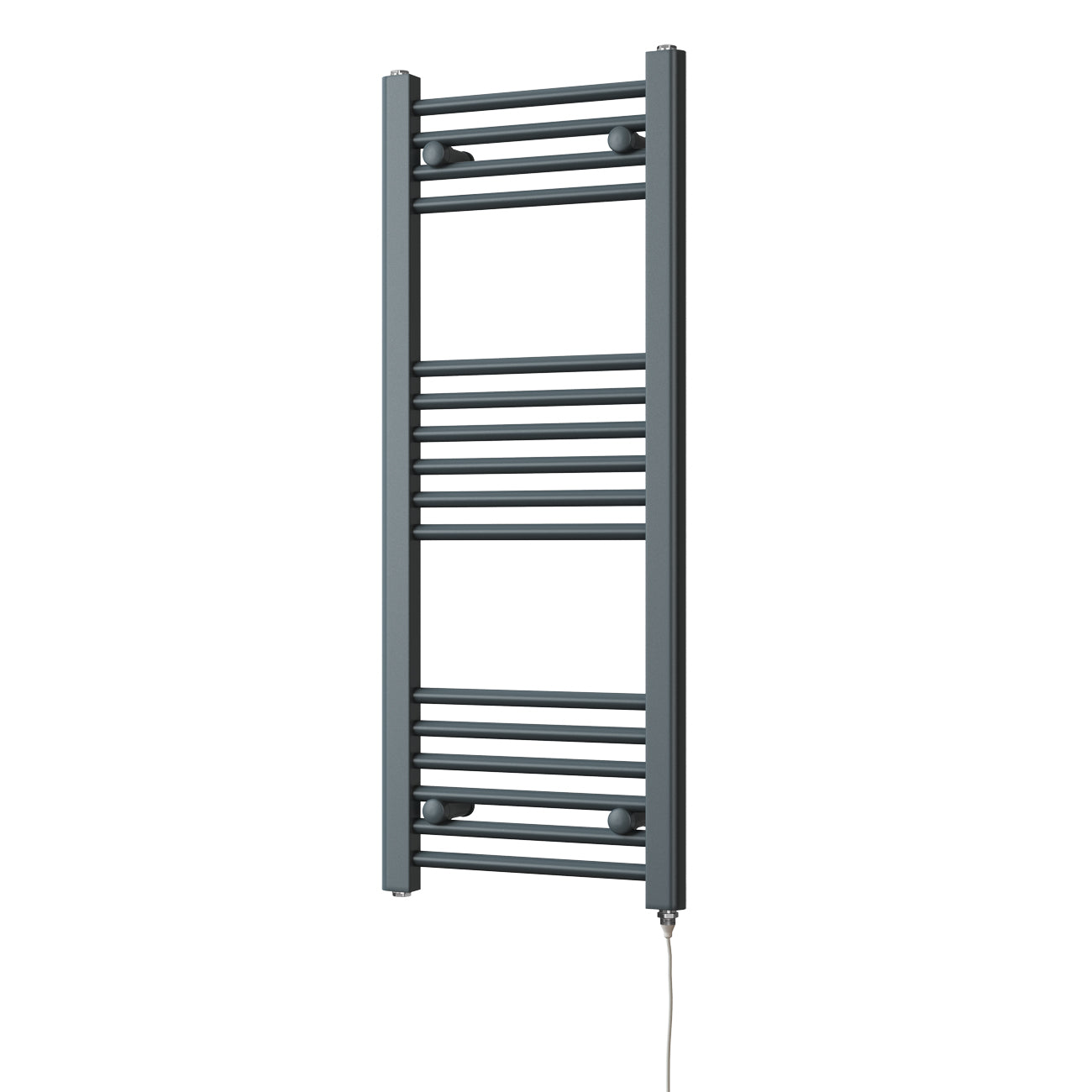 Zennor - Anthracite Electric Towel Rail H1000mm x W400mm Straight 300w Standard
