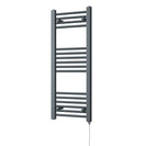 Zennor - Anthracite Electric Towel Rail H1000mm x W400mm Straight 300w Standard