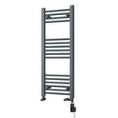 Zennor - Anthracite Dual Fuel Towel Rail H1000mm x W400mm Thermostatic WIFI - Straight