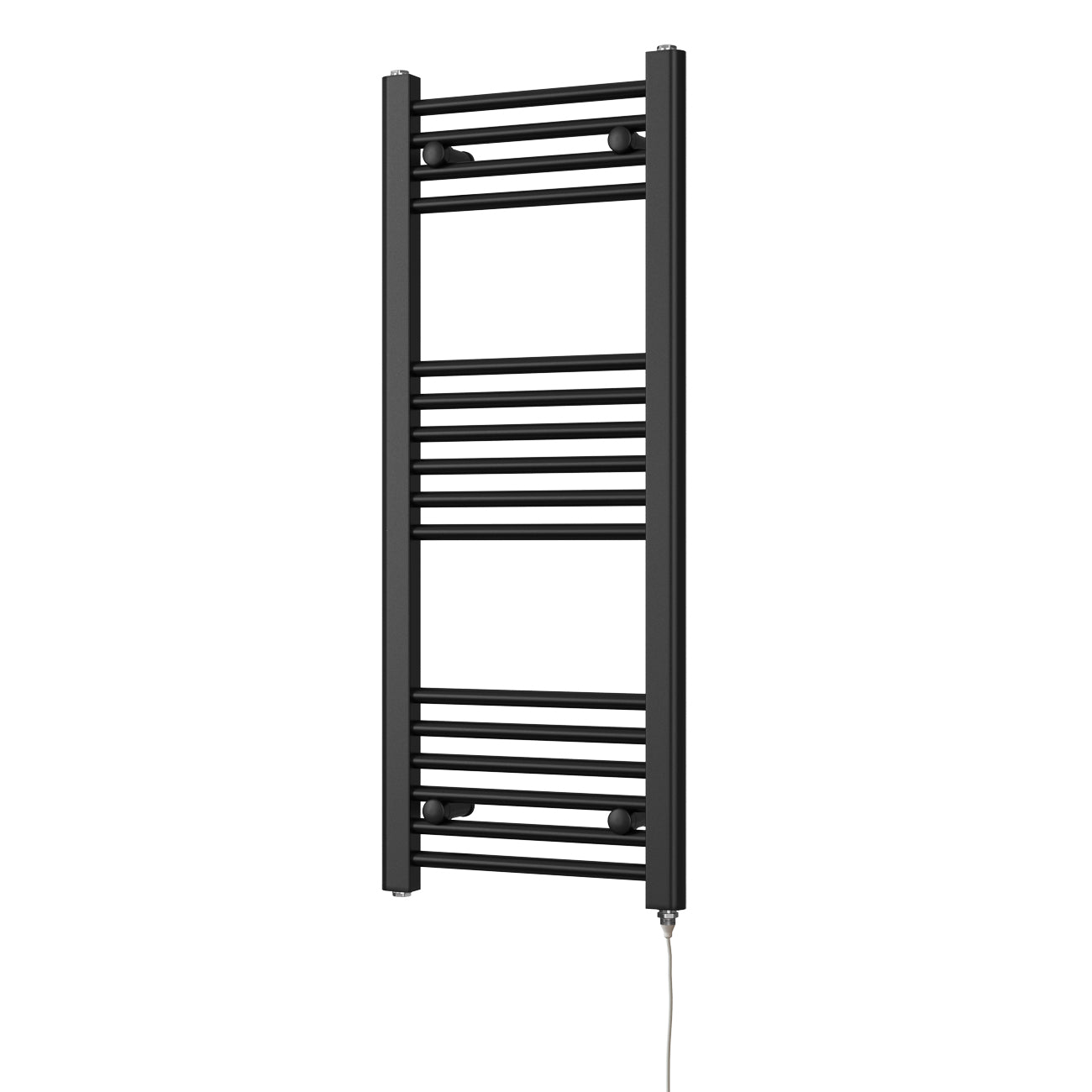 Zennor - Black Electric Towel Rail H1000mm x W400mm Straight 300w Standard
