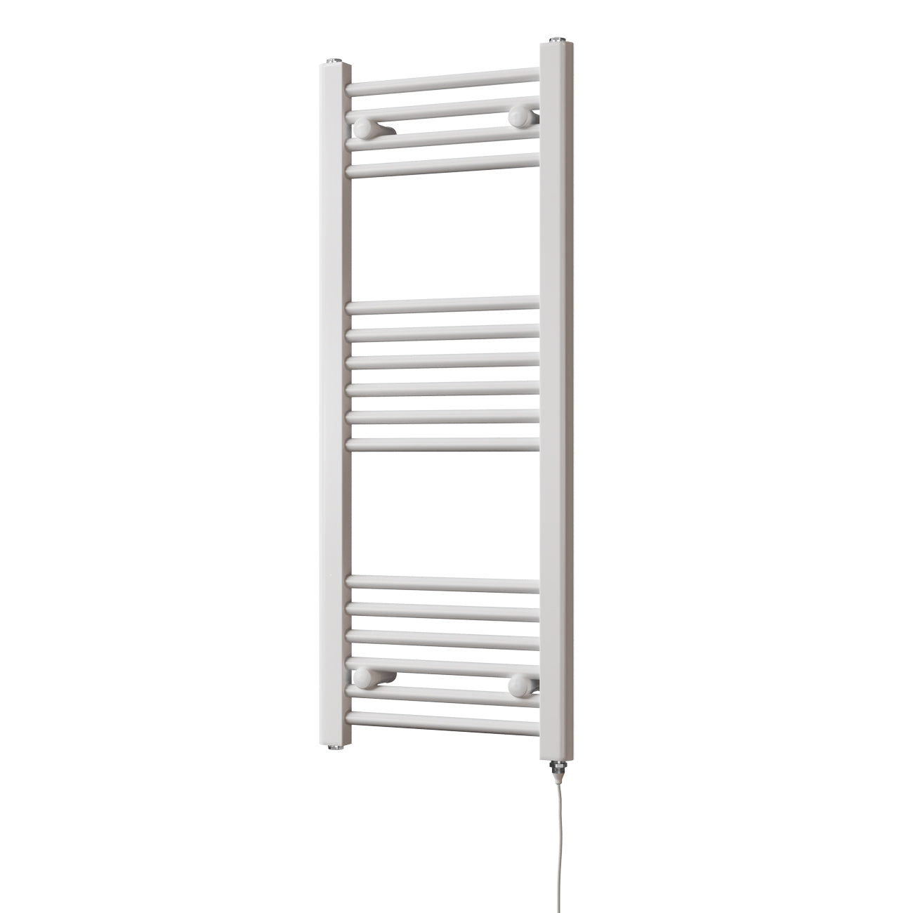 Zennor - White Electric Towel Rail H1000mm x W400mm Straight 300w Standard