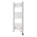Zennor - White Dual Fuel Towel Rail H1000mm x W400mm Thermostatic WIFI - Straight