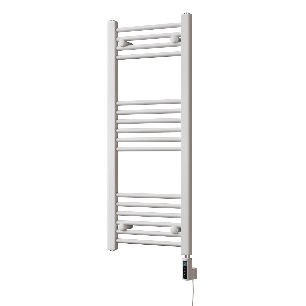 Zennor - White Electric Towel Rail H1000mm x W400mm Straight 300w Thermostatic WIFI