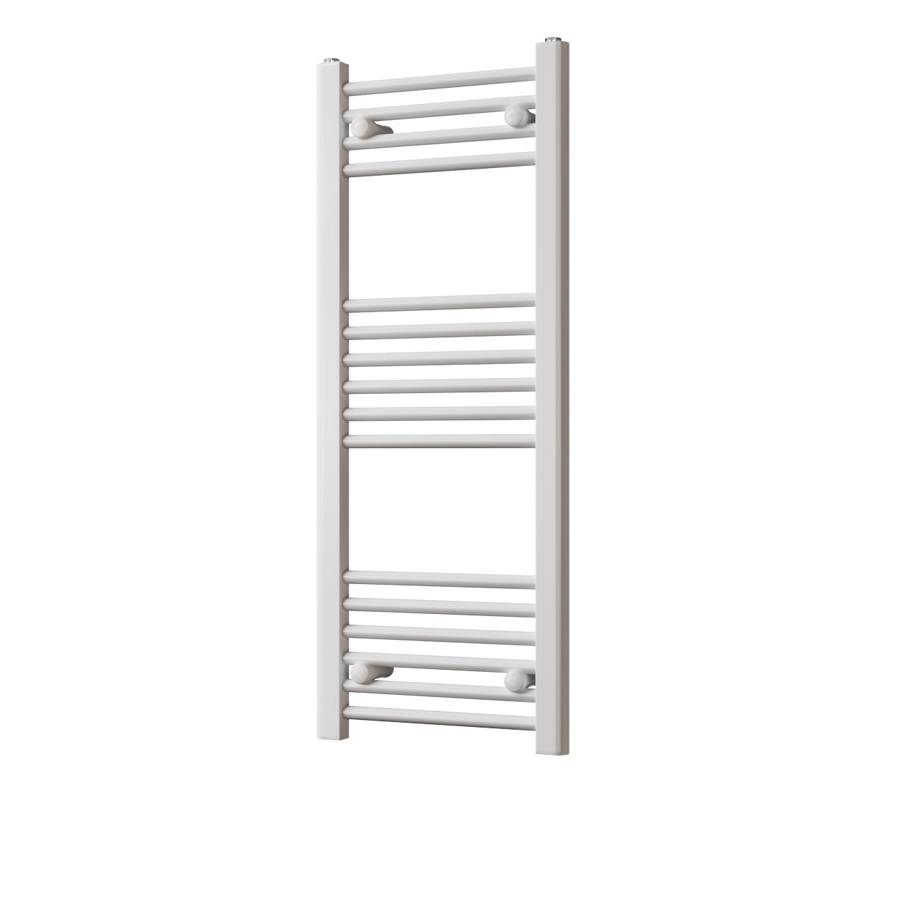 Zennor - White Heated Towel Rail - H1000mm x W400mm - Straight