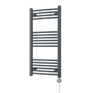 Zennor - Anthracite Electric Towel Rail H1000mm x W500mm Curved 300w Thermostatic