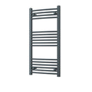 Zennor - Anthracite Heated Towel Rail - H1000mm x W500mm - Curved