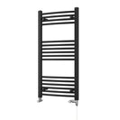 Zennor - Black Dual Fuel Towel Rail H1000mm x W500mm Standard - Curved