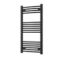Zennor - Black Heated Towel Rail - H1000mm x W500mm - Curved