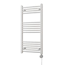Zennor - White Electric Towel Rail H1000mm x W500mm Curved 400w Thermostatic
