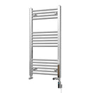 Zennor - Chrome Dual Fuel Towel Rail H1000mm x W500mm Thermostatic WIFI - Straight