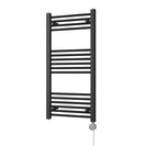 Zennor - Black Electric Towel Rail H1000mm x W500mm Straight 400w Thermostatic