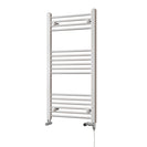 Zennor - White Dual Fuel Towel Rail H1000mm x W500mm Standard - Straight