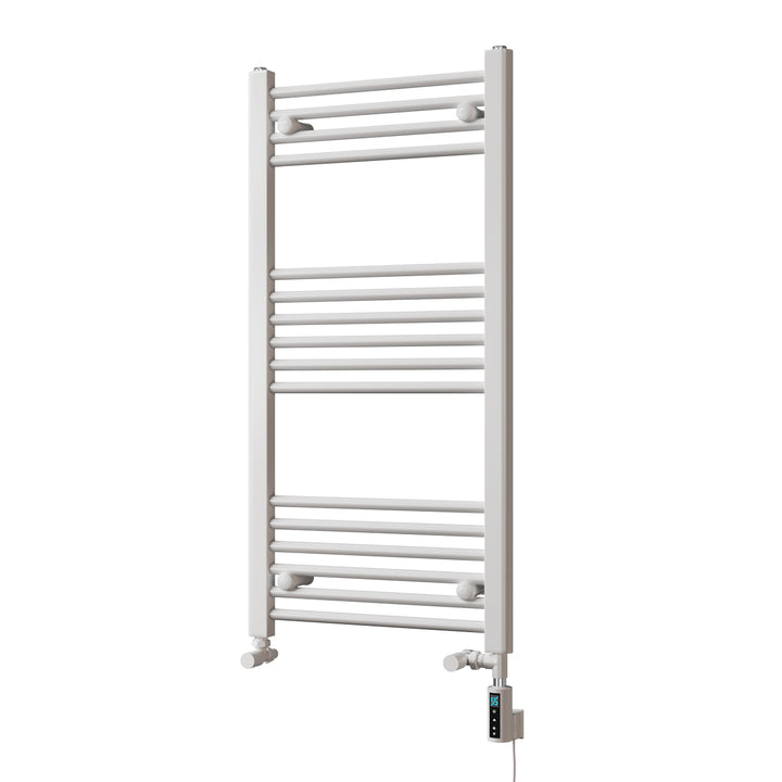 Zennor - White Dual Fuel Towel Rail H1000mm x W500mm Thermostatic WIFI - Straight