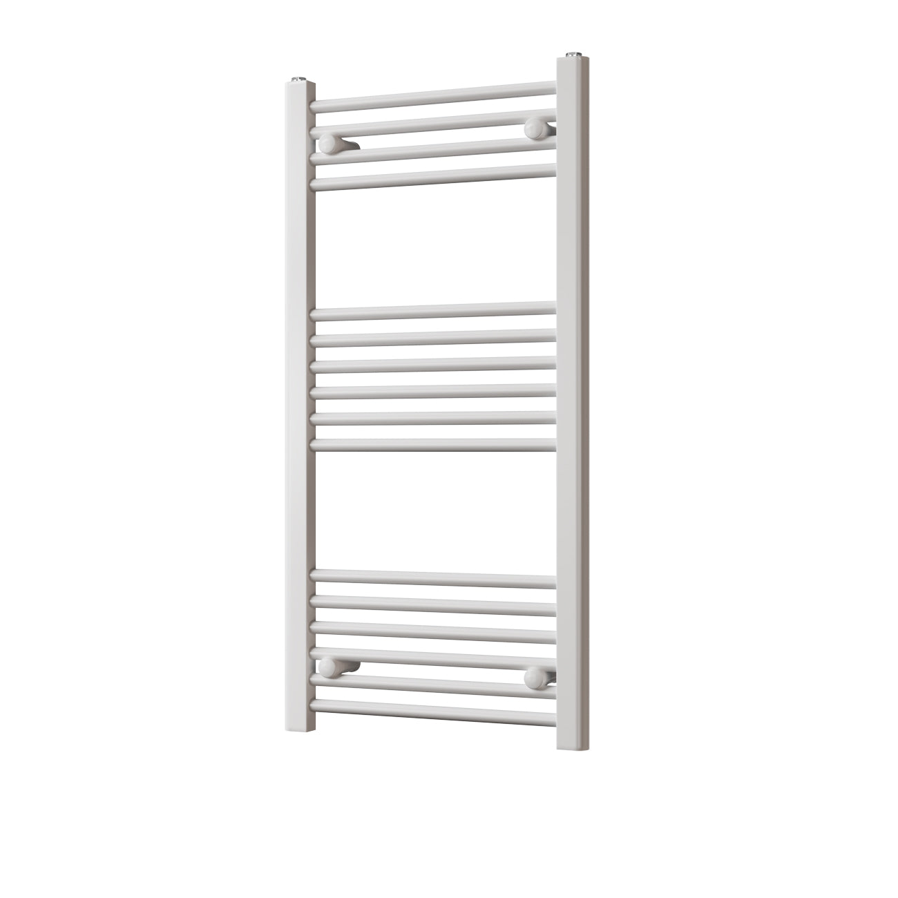 Zennor - White Heated Towel Rail - H1000mm x W500mm - Straight