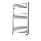 Zennor - Chrome Dual Fuel Towel Rail H1000mm x W600mm Standard - Curved