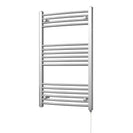 Zennor - Chrome Electric Towel Rail H1000mm x W600mm Curved 300w Standard