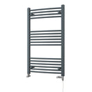 Zennor - Anthracite Dual Fuel Towel Rail H1000mm x W600mm Standard - Curved